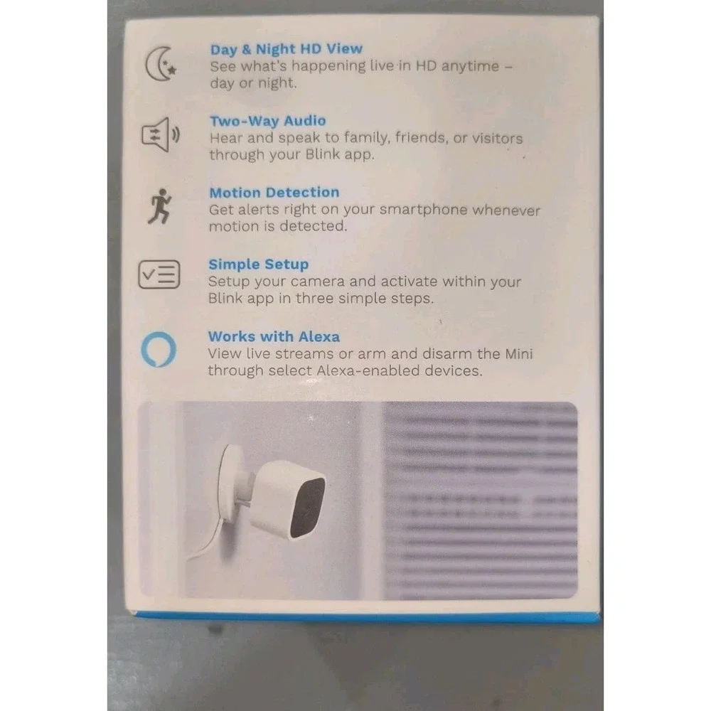 Lot Of 4 Blink Mini HD Indoor Plug-In Wi-Fi Camera Motion 2-Way Audio Alexa New